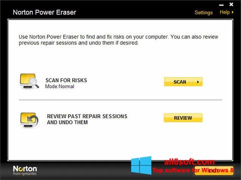 Screenshot Norton Power Eraser für Windows 8