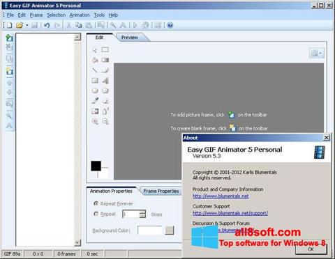Screenshot Easy GIF Animator für Windows 8