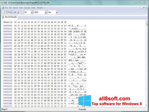 Screenshot HxD Hex Editor für Windows 8
