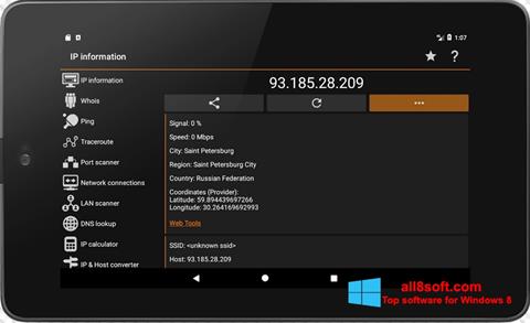Screenshot IP Tools für Windows 8