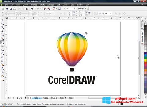 Screenshot CorelDRAW für Windows 8