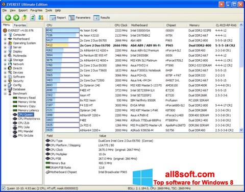 Screenshot EVEREST Ultimate Edition für Windows 8