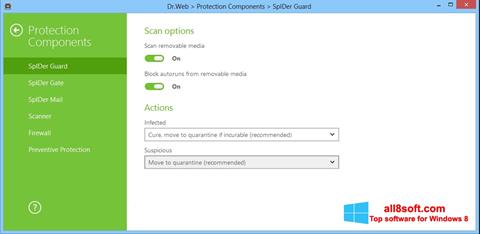 Screenshot Dr.Web Security Space für Windows 8