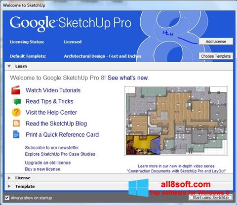 Screenshot Google SketchUp Pro für Windows 8