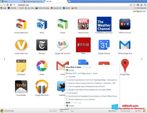 Screenshot Google Chrome Offline Installer für Windows 8