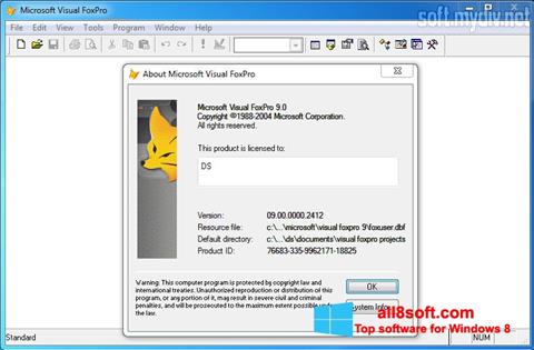 Screenshot Microsoft Visual FoxPro für Windows 8