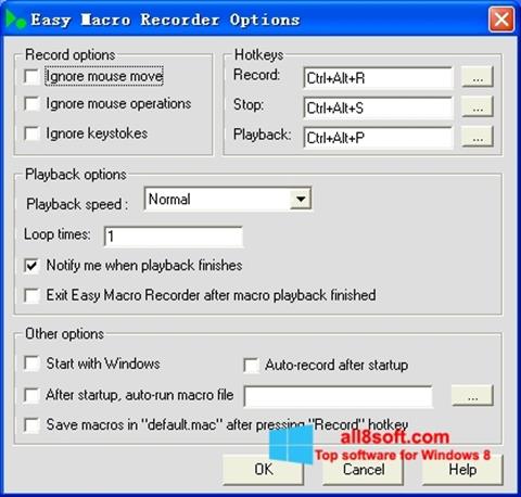 Screenshot Easy Macro Recorder für Windows 8