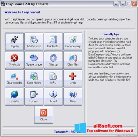 Screenshot EasyCleaner für Windows 8