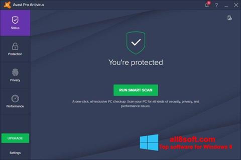 Screenshot Avast! Pro Antivirus für Windows 8