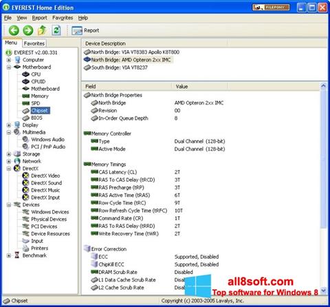 Screenshot EVEREST Home Edition für Windows 8