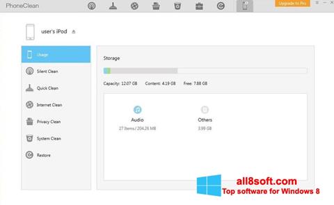 Screenshot PhoneClean für Windows 8