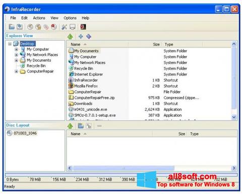 Screenshot InfraRecorder für Windows 8