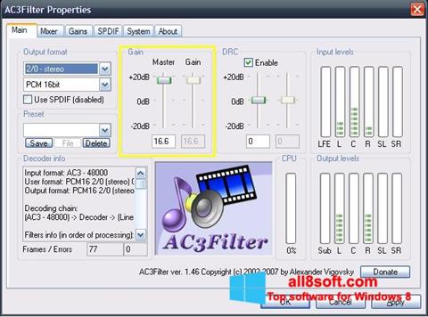 Screenshot AC3Filter für Windows 8