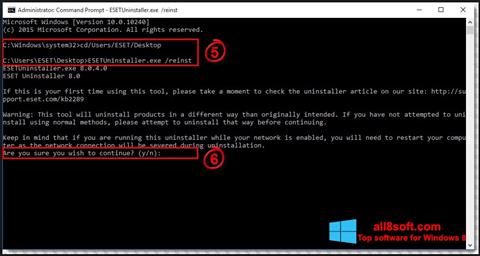 Screenshot ESET Uninstaller für Windows 8
