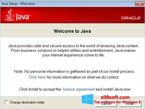 Screenshot Java Runtime Environment für Windows 8