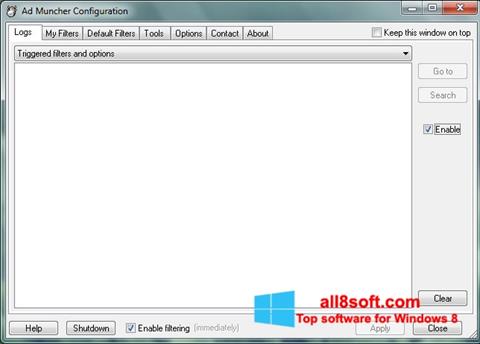 Screenshot Ad Muncher für Windows 8