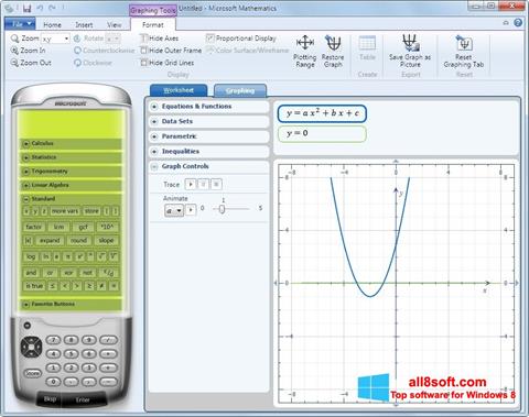 Screenshot Microsoft Mathematics für Windows 8