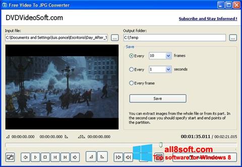 Screenshot Free Video to JPG Converter für Windows 8