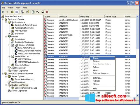 Screenshot DeviceLock für Windows 8