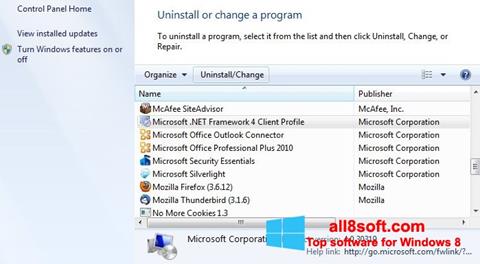 Screenshot Microsoft .NET Framework für Windows 8