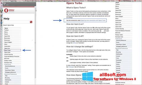 Screenshot Opera Turbo für Windows 8