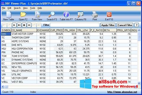 Screenshot DBF Viewer für Windows 8