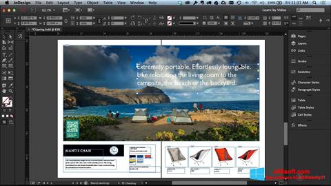 Screenshot Adobe InDesign für Windows 8