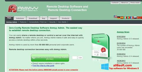 Screenshot Ammyy Admin für Windows 8