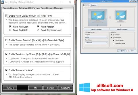 Screenshot Easy Display Manager für Windows 8